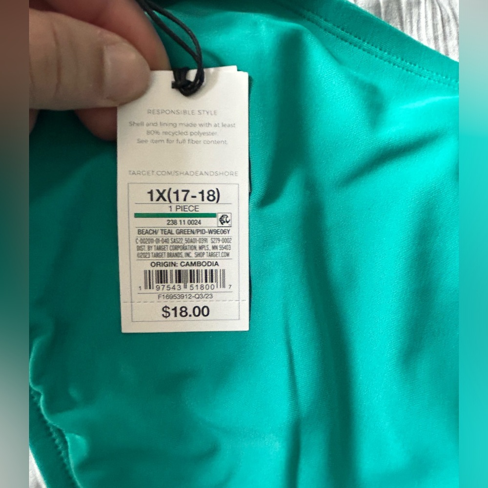 NWT Shade & Shore Ring Detail Underwire Bikini Top and Bottom Size 17-18 - Picture 10 of 10